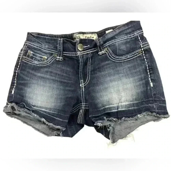 BKE denim Cutoffs Dark Wash Women’s Size 27 - Picture 1 of 3